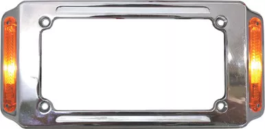 Harddrive License Frame Louvered Aluminum - 28-6027A