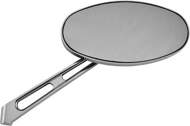 Harddrive Smooth Oval Mirror Chrome Right 6" - 60-0036SSR