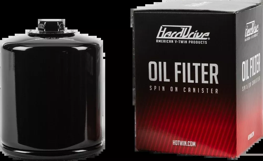 Harddrive Spin on Oil Filter W/Nut 1980-2020 Harley Sportster Touring Models
