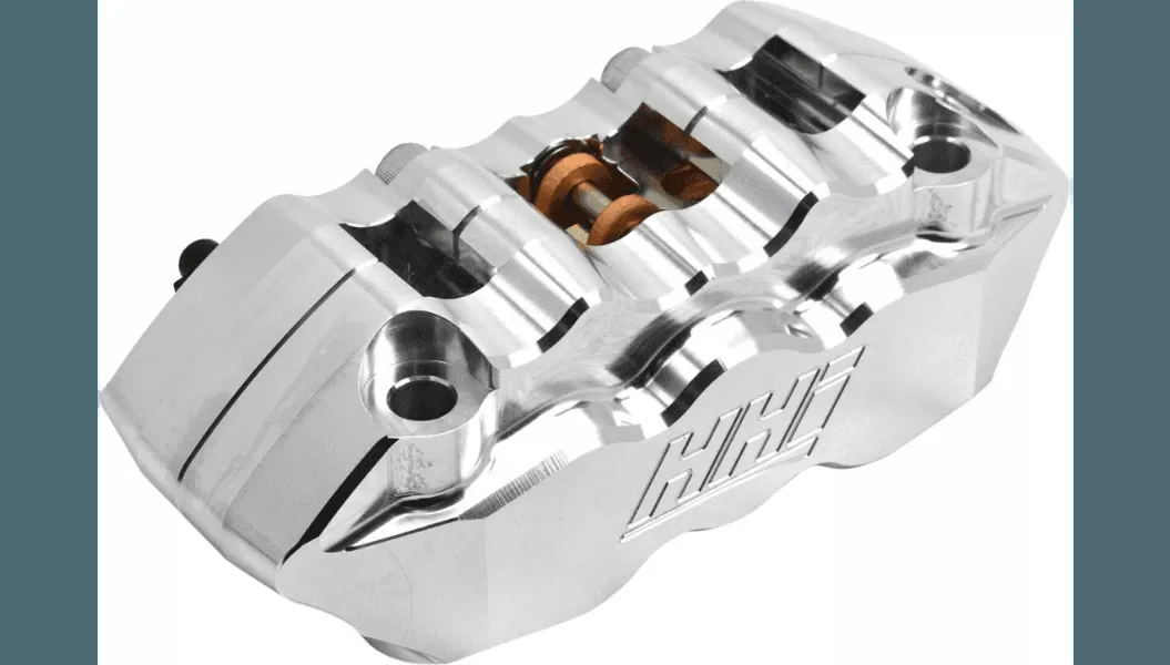 Hawg Halters Radial Mount 6-Piston Brake Caliper - Left Front Chrome