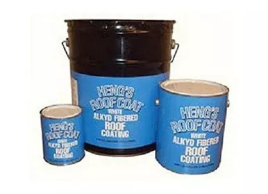 Heng's 45032 Roof Coating, Alkyd Fibererd, White, 32 oz