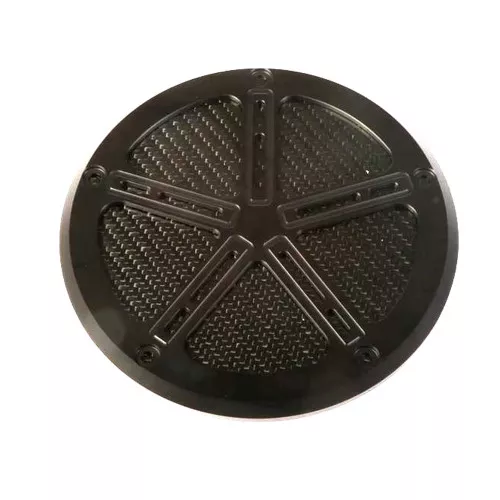 Hofmann Designs Signature Derby Cover w/ Carbon Insert for Harley M8 Softail* - Black