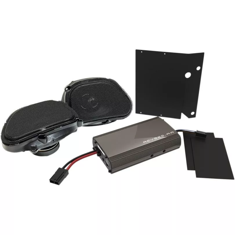 Hogtunes Complete 225 Watt Front Amp & GEN3 6.5" Speaker Harley Road Glide 99-13
