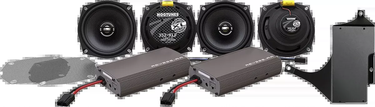 Hogtunes Fairing 2 Amplifier 4 Speaker XL Series Kit 2011-2013 Harley Touring