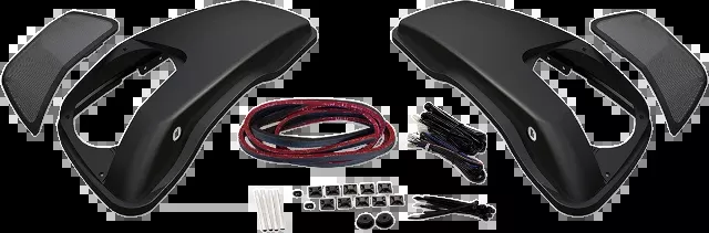 Hogtunes Rear Rushmore Saddlebag Speaker Lid Kit for 2014-2024 Harley Touring