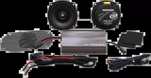 Hogtunes Rev 225 Watt 5.25" Front Speaker Kit 1998-2013 Harley Touring FLHX FLHT