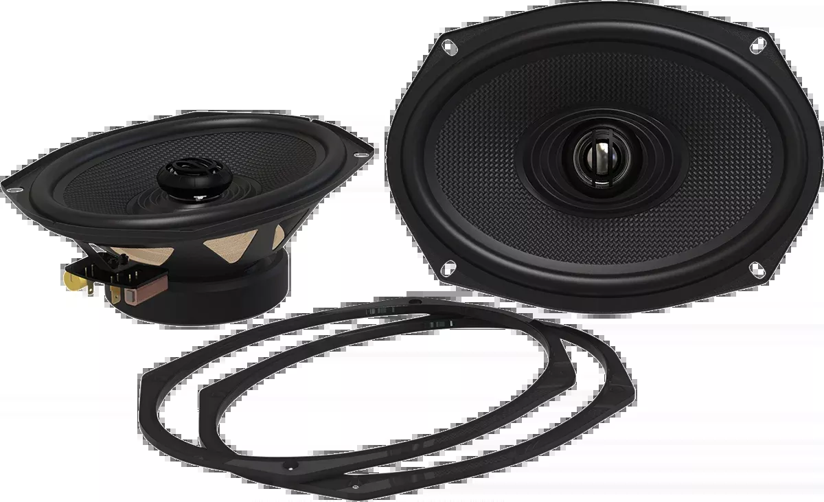 Hogtunes XL Series 6"x 9" Universal Motorcycle Rear Saddlebag Lid Speakers
