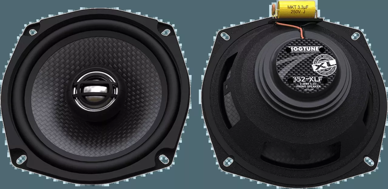 HogTunes XL Series Rear 150 Watt Amp Speaker Kit for '99-13 Harley Davidson Ultra Classic, FLHXS and Tri-Glide