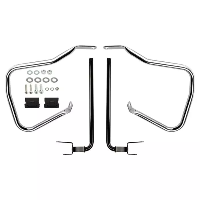 HogWorkz 7/8″ Saddlebag Guards for Harley Touring ‘23.5-’26 | Black – HW157203