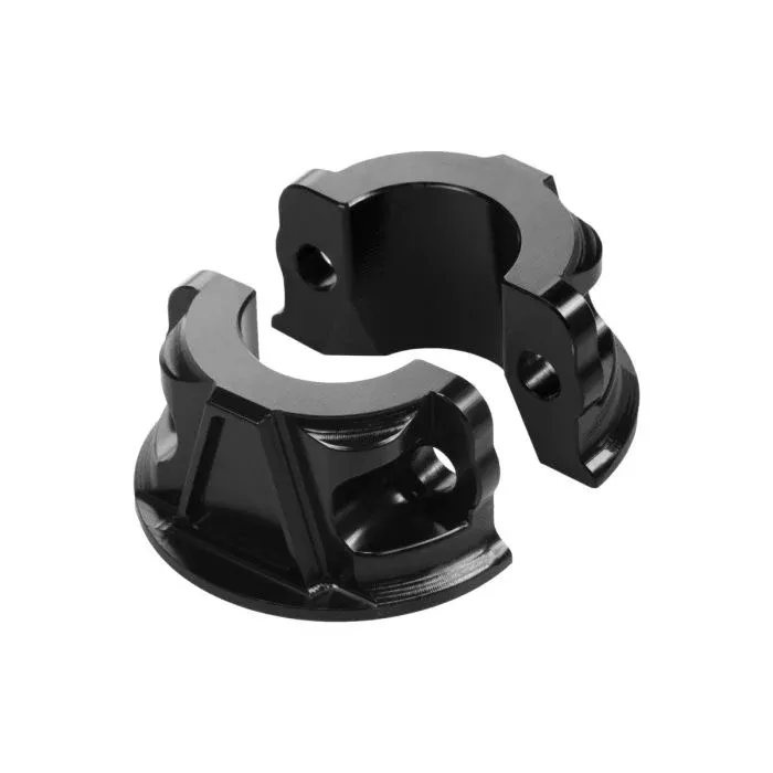 HogWorkz Billet Brake & Clutch Perch Clamps for Harley Softail / Dyna / Sportster | Red – HW137263