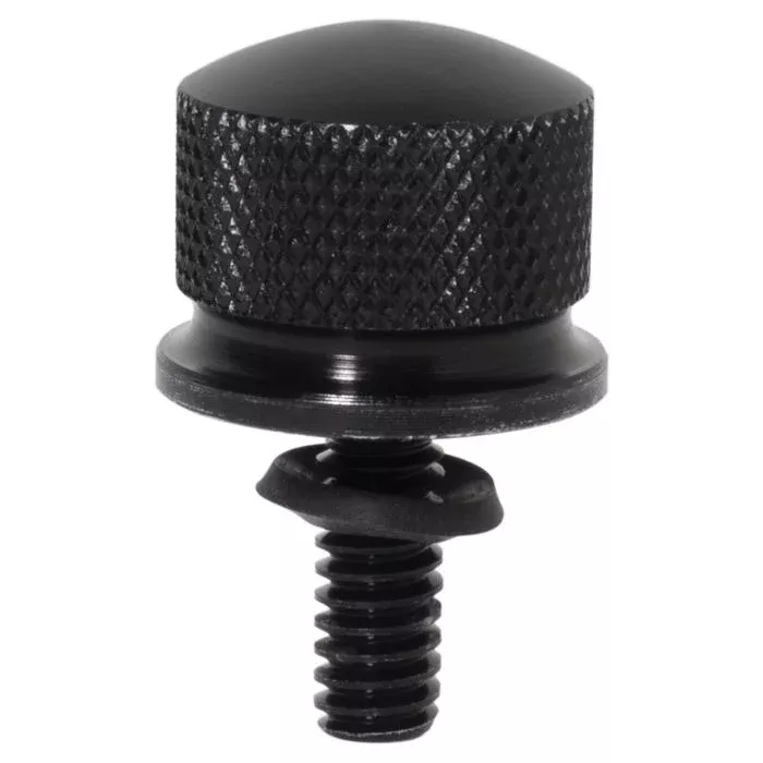 HogWorkz Black 1/4" Knurled Seat Bolt / Screw Kit for Harley-Davidson from HOGWORKZ - HW121034
