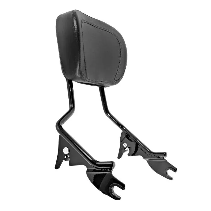 HogWorkz Black Detachable Tall Boy Sissy Bar Backrest for Harley Touring '09-'26 - HW157122