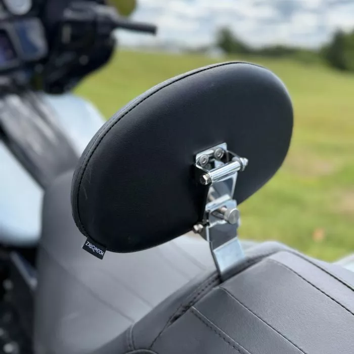 HogWorkz Black Driver/Rider Backrest for Harley Touring '97-'23 - HW157337