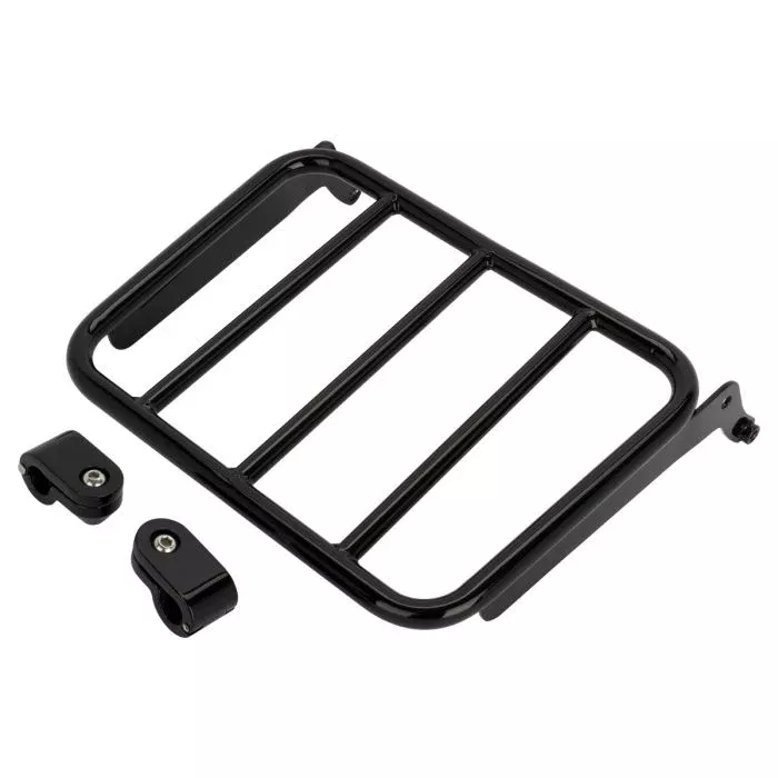 HogWorkz Black Luggage Rack Add-On for HOGWORKZ Sissy Bar Backrest for Harley Fat Boy / Breakout ’18-’26 – HW129171