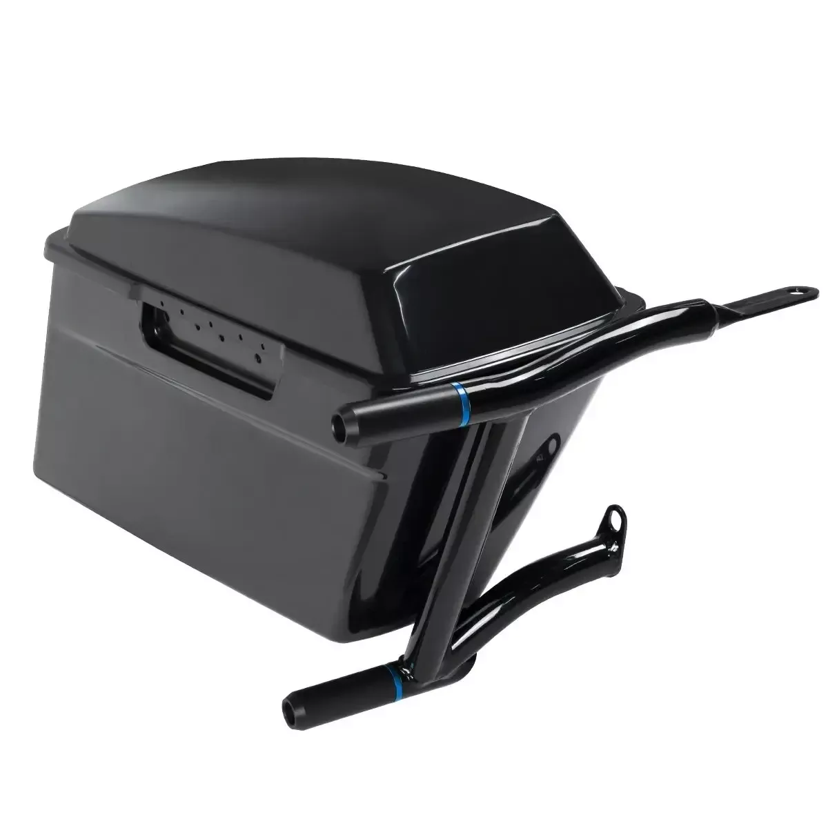 Hogworkz Double Barrel Performance Saddlebag Guards for '14-23 Harley Davidson Touring - Black