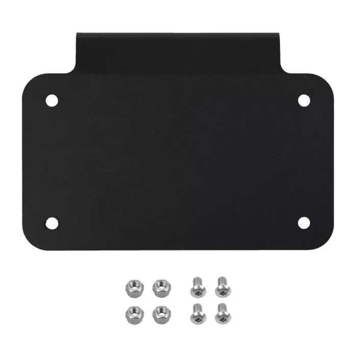 HogWorkz Horizontal Saddlebag License Plate Mount | Black - HW131752
