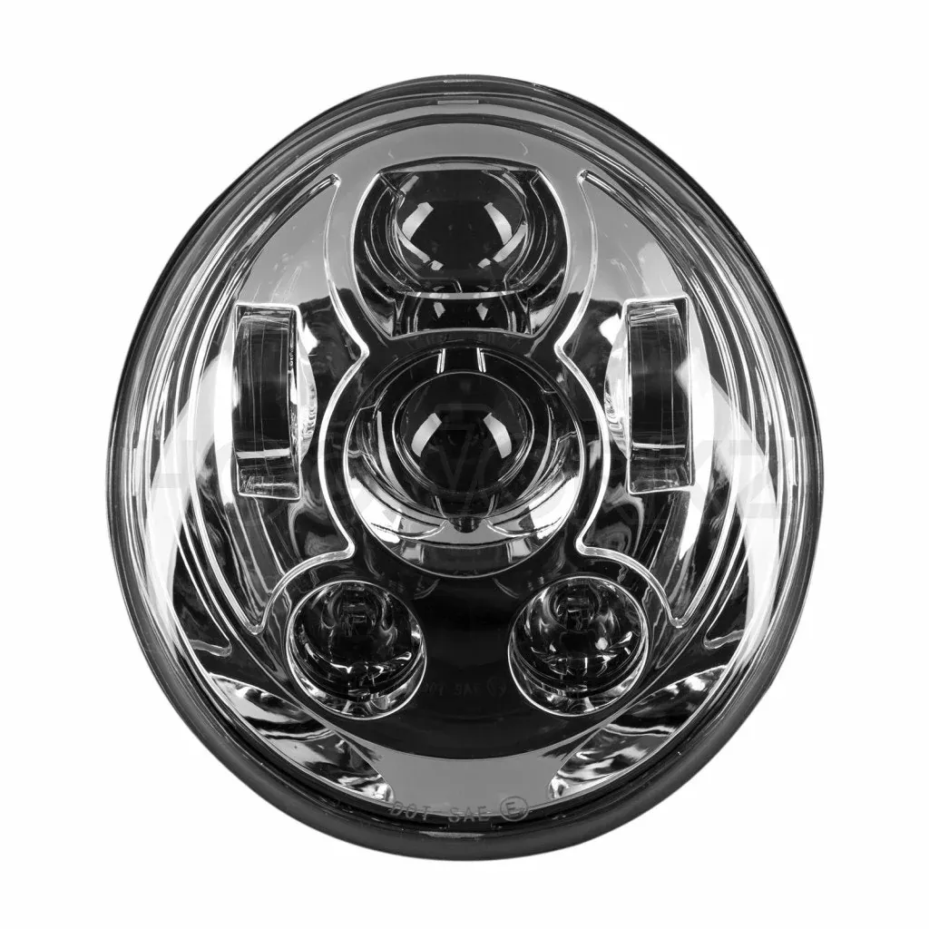 Hogworkz HW195210 Chrome V-Rod '02-'17 Replacement LED Headlight