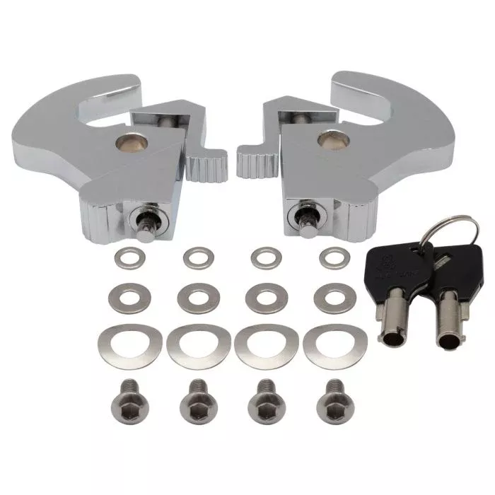 HogWorkz Locking Quick Release Clamp Kit for Harley-Davidson Motorcycles | Black – HW163018
