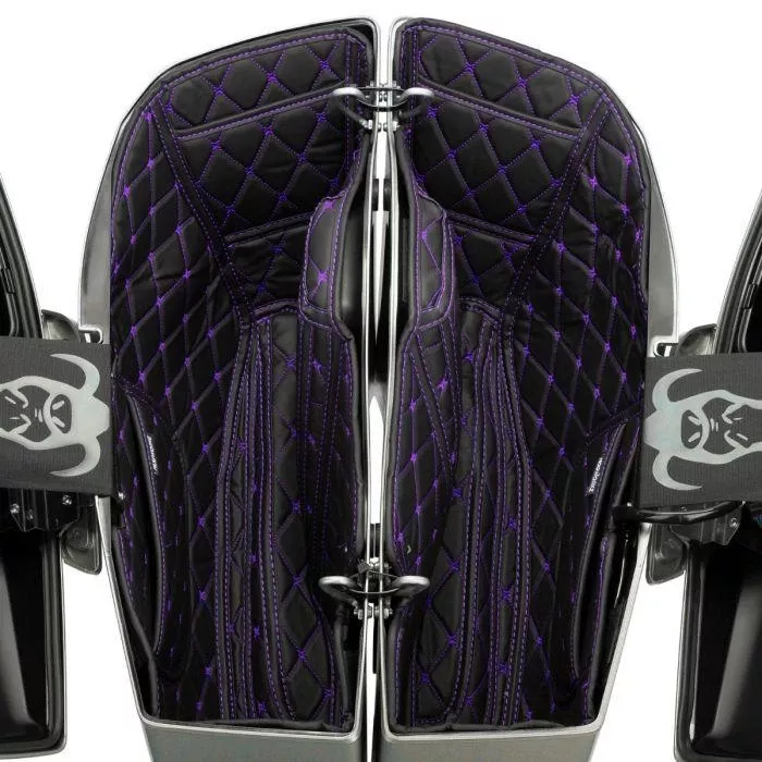 Hogworkz Saddlebag Liners for '24-26 Harley Davidson Road Glide and Street Glide Models (without amplifiers) Select Stitching Color