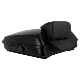 HogWorkz Unpainted Razor Tour Pack w/ Slim Backrest & Black Hardware for Harley Touring '97-'26 - HW296209