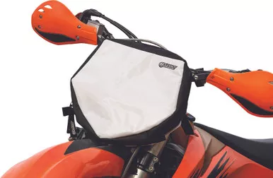 Holeshot Front Number Plate Bag (Black) - 80026660