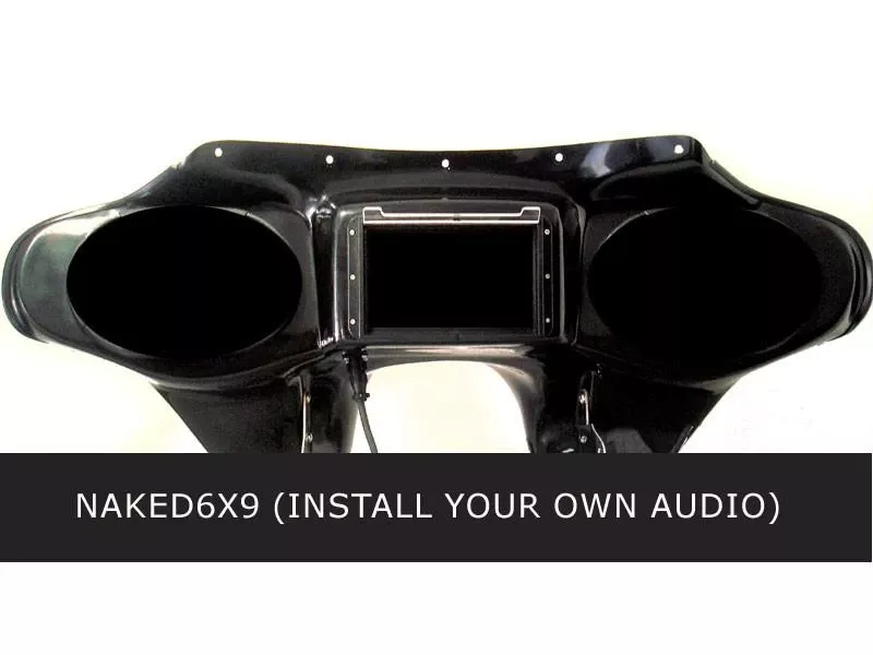 Hoppe Naked Fairing with 6x9 Speaker Cutouts for 2015-Up Harley Davidson Road King FLHR [No Audio Installed]