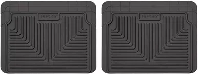 Husky Liners 52021 Black 2nd/3rd Fits Seat Rubber Floor Mats for