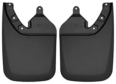 Husky Liners 57941 Custom Molded Black Rear Mud Guards for Toyota Tacoma