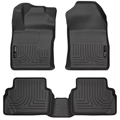 Husky Liners Weatherbeater Front & 2nd Seat Floor Mats,Black,98751
