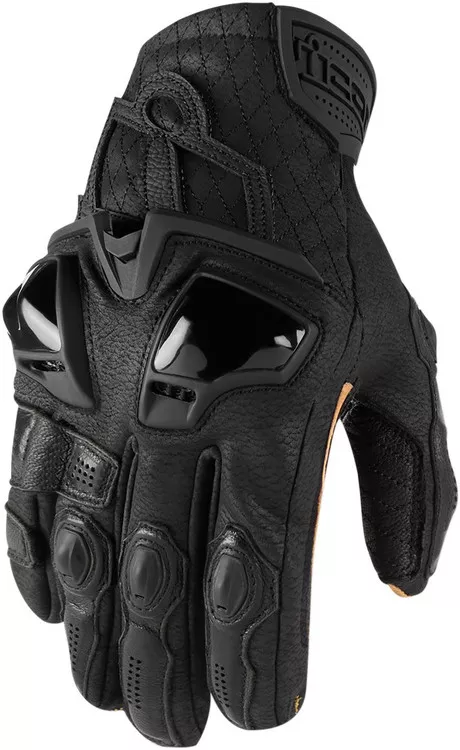 Icon Hypersport Short Mens Leather Motorcycle Gloves
