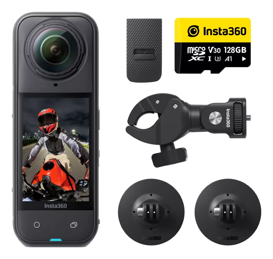 Insta360 X5 Motorcycle Multi View Camera Bundle