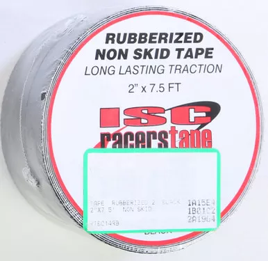 Isc Rubberized Non-Skid Tape Black 2"X7.5' - RT8014RB