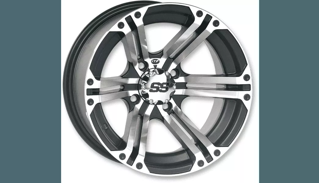 ITP Machined UTV Front/Rear SS212 Alloy Wheel for Polaris and Kawasaki - 12x7 - 4/156 - 4+3
