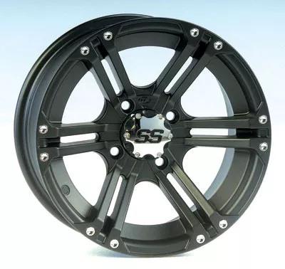 ITP SS212 Aluminum Wheel Matte Black 14x6 (1428372536B)