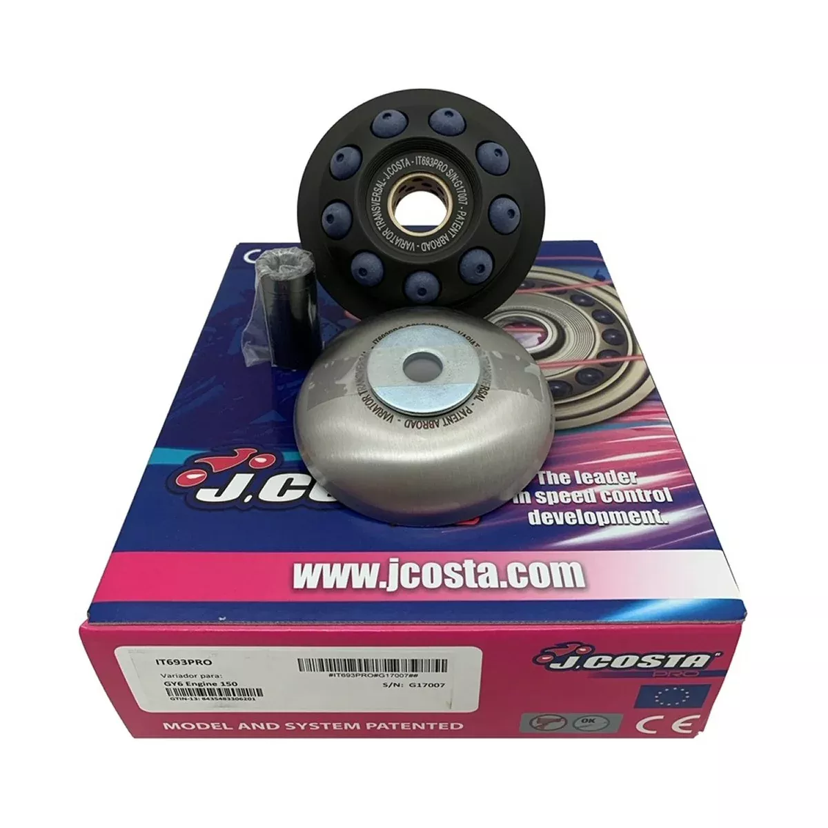 J.Costa PRO Variator Kit for GY6 125/150cc – 11.5g