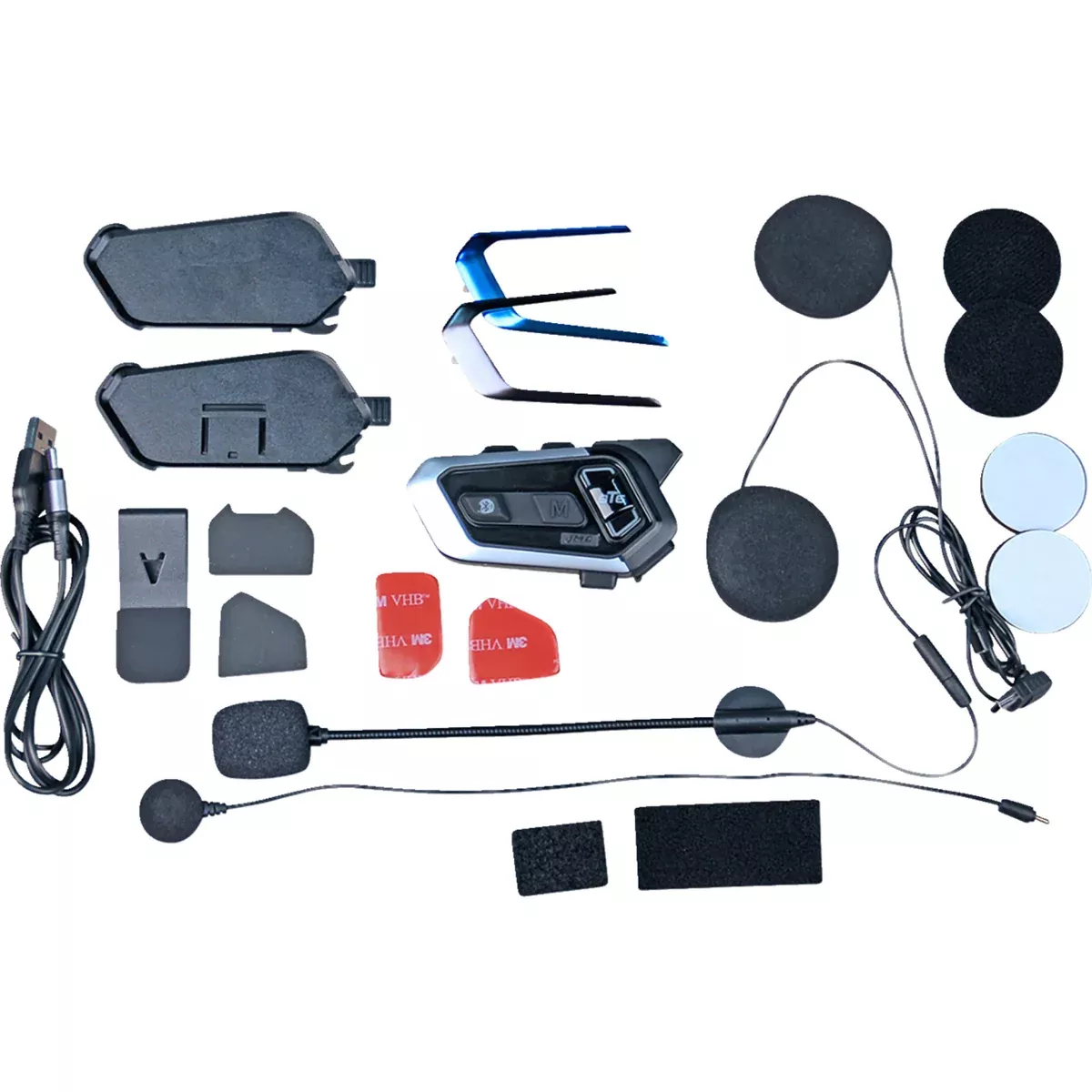 J & M 4402-1046 HS-BT6-UNV Bluetooth™ Helmet Headset Headset - Bluetooth™ - Universal - Single