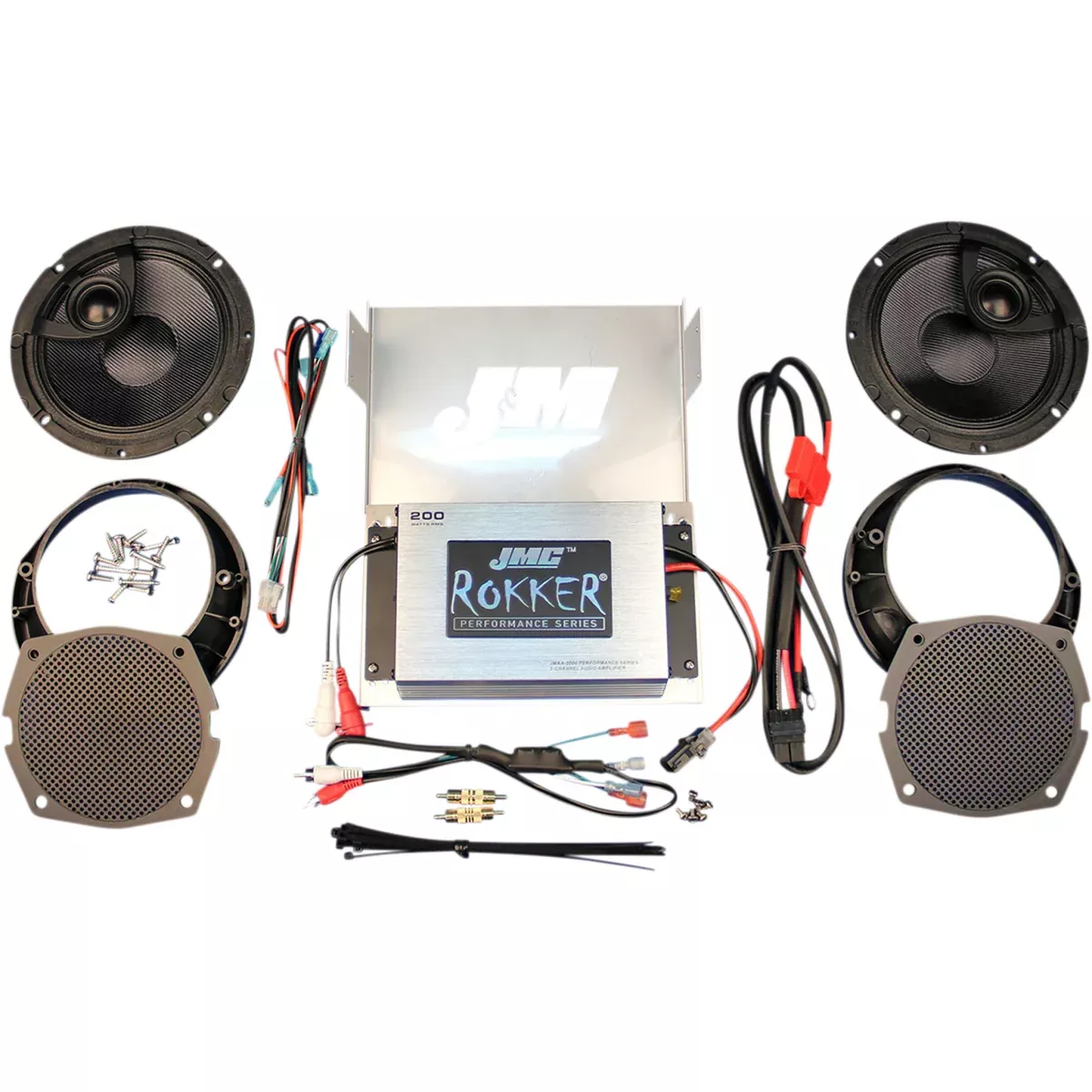 J & M Speaker And Amplifier Kit – RPKT-200HC13 For Harley Touring 1998-2013