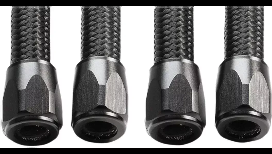 Jagg 22-JHF06-BK-4 Black Hose Finisher Four Pack 4 Harley