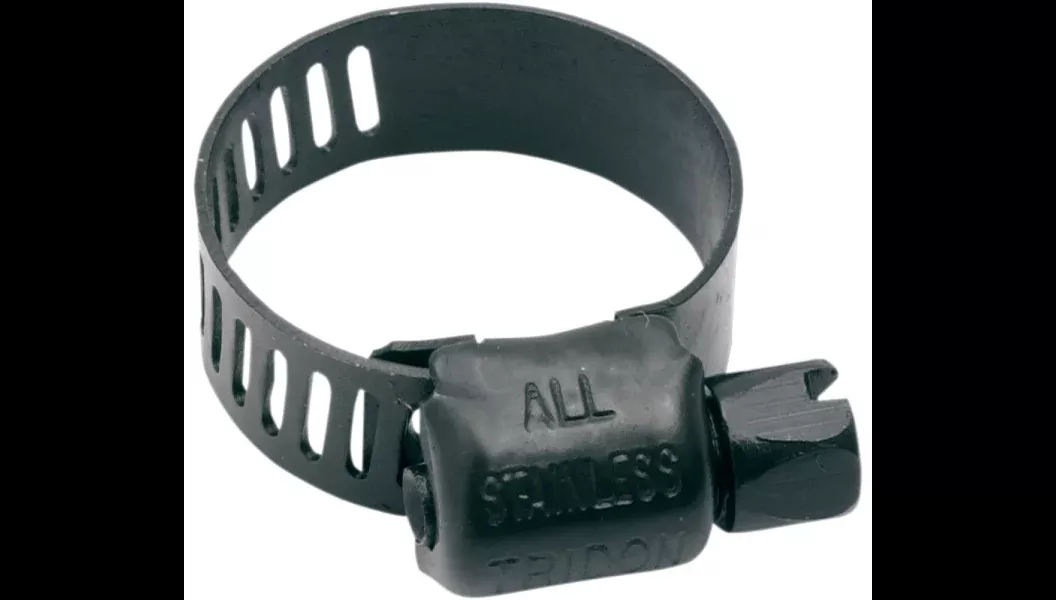 Jagg HC78-10 5/16"-3/8" Universal Black Hose Clamp 10-Pack