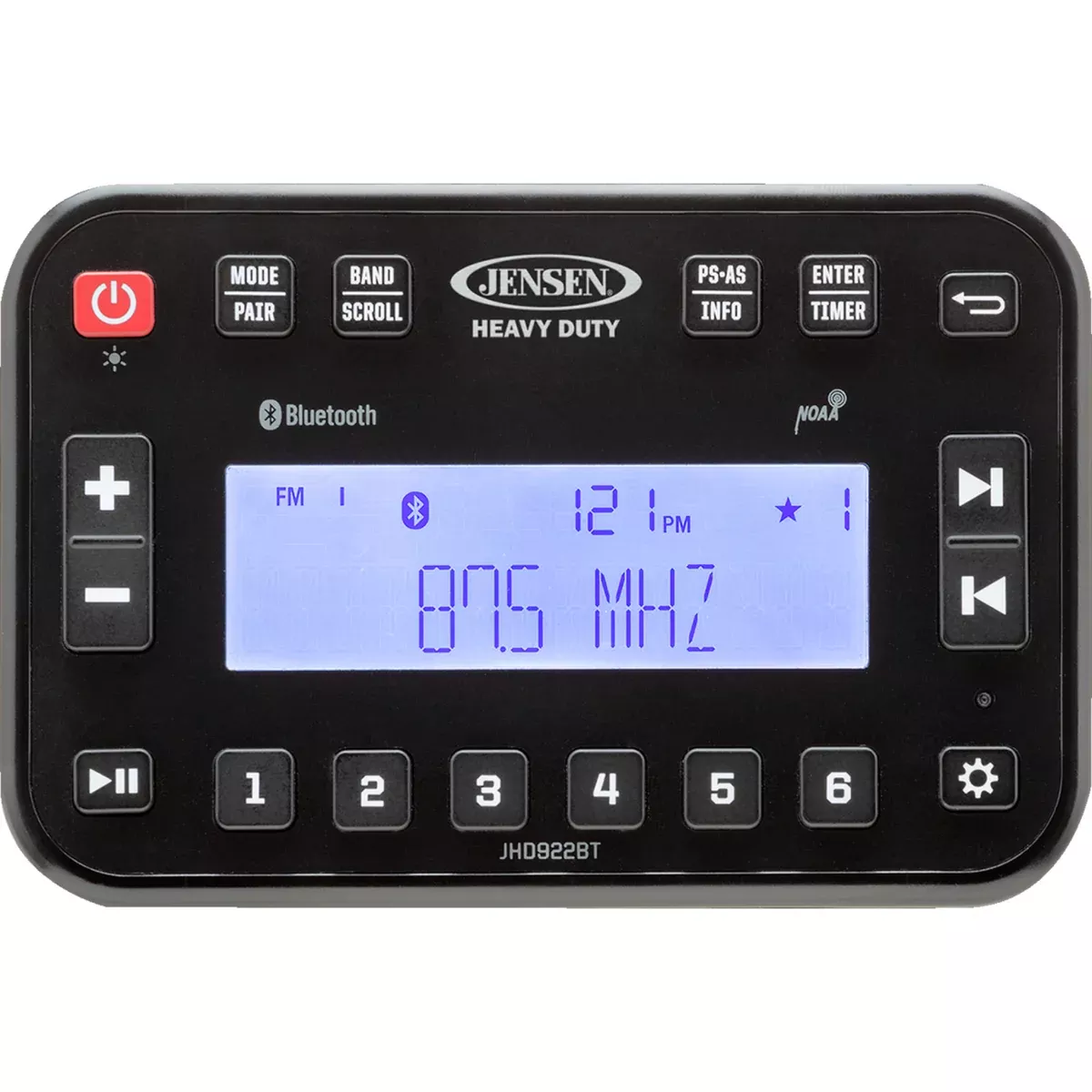 JENSEN 4401-0279 JHD922BT Heavy Duty Bluetooth Stereo Bluetooth Stereo