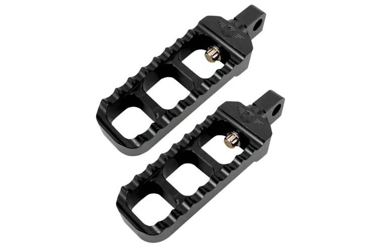 Joker Machine Adjustable Narrow Footpegsfor H-D Models -Black Anodized Finish