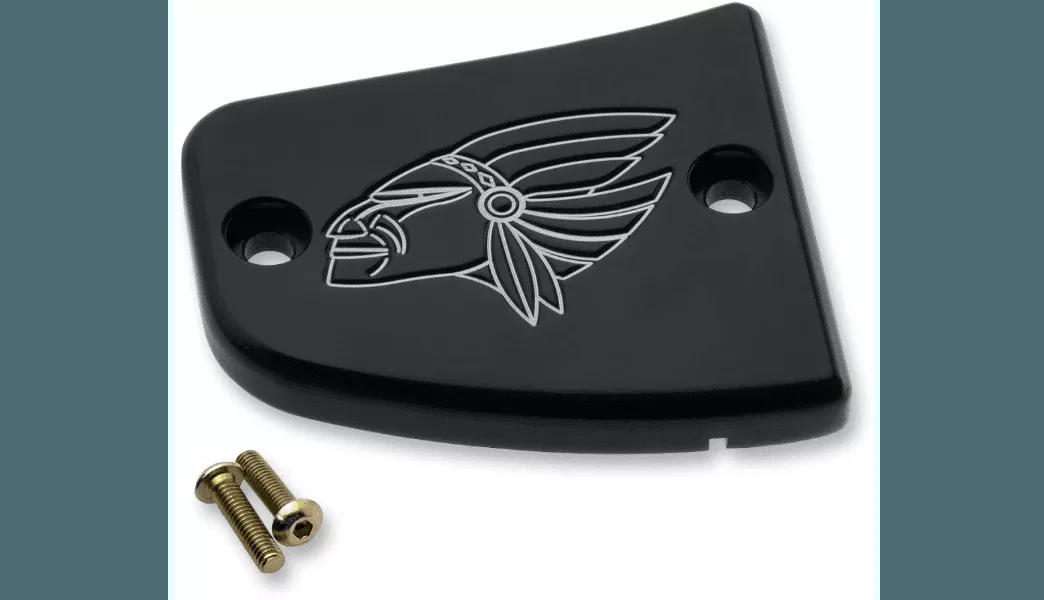 Joker Machine Billet Front Master Cylinder Cover for '15-24 Indian Scout Models - Warrior Black