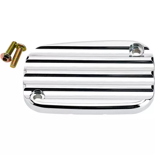 Joker Machine Finned Master Cylinder Front Brake Cover for 2008-2018 Harley Touring - Chrome