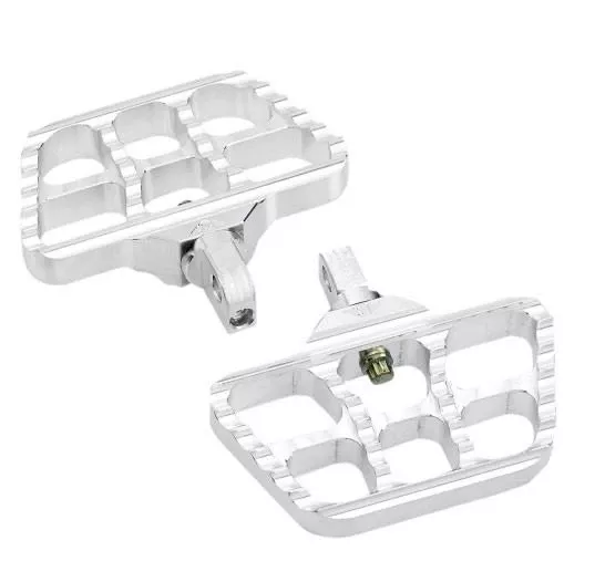 Joker Machine Mini Serrated Floorboards for Harley Davidson Footpeg Mounts - Choose Chrome or Black