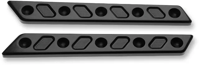 Joker Machine Pair Techno Saddlebag Latch Inserts for 2014-2024 Harley Touring