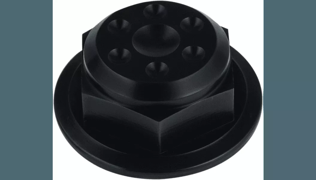 Joker Machine Steering Stem Nut for '14-24 Indian Models - Black Anodized