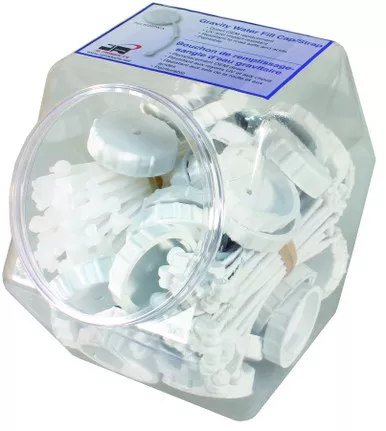 JR Products 04-22205-D Cap & Strap Hex Display White
