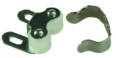 JR Products 70225 Double Roller Cabinet Catch Set with Clip