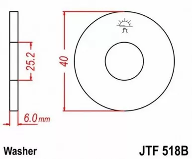 Jt Countershaft Steel Sprocket 18T - JTF518B