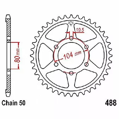 Jt Jt Sprkt Rear 39T - JTR488.39